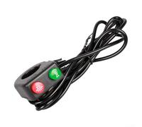 Besttoolifes Commutateur de guidon Ebike 2 en 1, clignotant et bouton de commande de phare pour vélo électrique et scooter, faisceau de câblage en plastique avec 166 cm