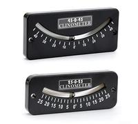 Besttoolifes Compteur de pente de danger d'avalanche, inclinomètre, localisateur de pente de talon, goniomètre marin, accessoire de voile, outil de mesure portable (25-0-25)