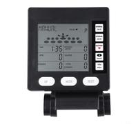 Besttoolifes Compteur de rameur avec écran LCD, compteur de vitesse sans fil et moniteur multifonction pour rameurs résistants au vent (connecteur SM#), boîtier en plastique, 123 x 126 mm, 288 g