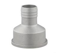 Besttoolifes Connecteur de tuyau de pompe à eau en aluminium avec joint en caoutchouc, écrou de 5,1 cm et raccord de tube droit pour systèmes générateurs (2 à 2,5 cm)