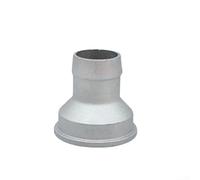 Besttoolifes Connecteur de tuyau de pompe à eau en aluminium avec joint en caoutchouc, écrou de 5,1 cm et raccord de tube droit pour systèmes générateurs (5,1 à 3 cm)