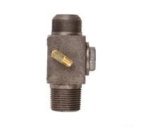 Besttoolifes Connecteur de valve anti-retour à filetage mâle en fer à 3 ports pour compresseur d'air ou pompe à air, raccord de rechange pour réservoir sous pression et systèmes de pompe à piston dans
