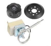 Besttoolifes Contrôleur rotatif 250 V 16 A pour four électrique, régulateur d'équipement de chauffage réglable avec 30 °C (30-110 ℃)