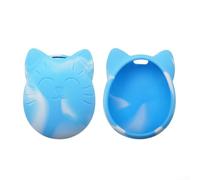 Besttoolifes Coque en silicone pour Tamagotchi originale avec chaîne, étui de rangement de voyage compatible avec les accessoires numériques pour animaux domestiques Tamagotchi (bleu)