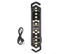 Besttoolifes Corde à vent pour camping et extérieur - Étanchéité IPX4, 7 niveaux de luminosité réglables, lanterne portable en ABS + PC avec fixation bidirectionnelle pour cordes de 2 à 8 mm, 10 × 2 ×