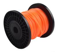 Besttoolifes Cordon en nylon orange pour débroussailleuse, diamètre 2,4 mm, longueur 30 m/50 m, fil de débroussailleuse de jardin de qualité commerciale pour alimentation manuelle (B)