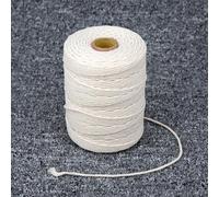 Besttoolifes Cordon torsadé en coton naturel 1 mm-3 mm pour loisirs créatifs, macramé - Beige 2 mm x 200 m - Cordon artisanal pour la fabrication de bijoux, décoration de mariage bohème (1 mm)