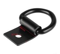 Besttoolifes Crochet de remorquage de camion et remorque pour fixation de cargaison - D robuste pour matériel d'anneau avec revêtement électrophorétique noir résistant à la rouille,