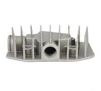 Besttoolifes Culasse de compresseur d'air en fonte d'aluminium Filetage G1/2" avec couvercle de refroidissement, distance entre les trous centraux 48 x 72 mm, pièce de rechange pneumatique pour
