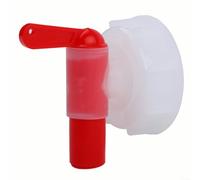 Besttoolifes DN61 Robinet distributeur de nutriments horticoles de 61 mm - Robinet de jardin en plastique pour réservoirs de 15 à 60 L, buse de sortie de réservoir rouge et blanc avec buse de 56 à 60
