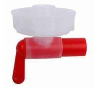 Besttoolifes DN61 Robinet horticole, distributeur de nutriments pour plantes, vanne de contrôle du débit d'eau, rouge, blanc, robinet en plastique, pour système de réservoir de jardin (1 pièce)