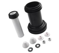 Besttoolifes Duofix Pièce de rechange pour réservoir de chasse d'eau : tuyau de raccordement pour WC suspendu, couvercle en chrome satiné, compatible avec le modèle de cadre 152.426.46.1 (10,2 cm