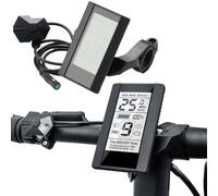 Besttoolifes Écran LCD pour Bafang C965 800S compatible avec BBS01B BBS02B Mid/Hub Drive Motor Kit 36 V 48 V 750 W Moniteur de vélo électrique avec connecteur 5 broches