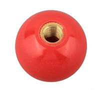 Besttoolifes Écrou à bille avec poignée de machine-outil avec bouton de serrage fileté | Noyau à bille en laiton | pour tour de bois, production de verre pharmaceutique (M8-30rouge)