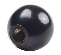 Besttoolifes Écrou à bille avec poignée de machine-outil avec bouton de serrage fileté | Noyau à bille en laiton | pour tour, travail du bois, production de verre pharmaceutique (M10-35Noir)