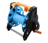 Besttoolifes Enrouleur de tuyau d'arrosage mural - Support de rangement en plastique robuste pour cour, design ouvert, coin installable, pour un assemblage facile, eau extérieure (bleu)