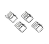 Besttoolifes Ensemble de boucle à came, Lot de 4 boucles à cliquet en acier inoxydable 304 pour sangles de 25 mm, Idéal pour canoë et arrimage de chargement sur le toit