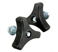 Besttoolifes Ensemble de boulons et écrous de poignée triangulaire, 50 mm, en plastique et métal, compatible avec Mountfield et autres tondeuses à gazon