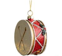 Besttoolifes Ensemble de décorations de Noël peintes à la main pour décoration d'arbre de vacances, formes assorties, y compris une guirlande de tambour, une van, un camion, une boîte aux lettres, un