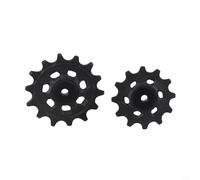 Besttoolifes Ensemble de roues de dérailleur arrière avec guide et roulements à billes en alliage d'acier 14T et joint en plastique d'aluminium avec compatible