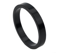 Besttoolifes Entretoises de casque de vélo, pour tige de fourche de 28,6 mm, cales en alliage d'aluminium, pour VTT, vélo de route, kit de réglage léger, plusieurs tailles disponibles (noir 5 mm)