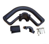 Besttoolifes Ergonom Kit de montage pour tondeuse à gazon Poignée de rechange en plastique noir avec manchons en caoutchouc et vis Compatible avec arbre de 26 mm