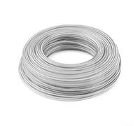 Besttoolifes Fil de débroussailleuse robuste de 2,4 mm x 60 m ou 3,0 mm x 45 m en nylon avec noyau en acier résistant à l'usure pour couper l'herbe, les mauvaises herbes et les ronces, compatible avec