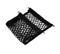 Besttoolifes Filet de rangement élastique extra large pour voiture, camionnette, caravane et bateau - Noir 25 x 45 cm - Poche de rangement cargo avec maille hautement élastique pour téléphone