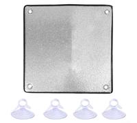 Besttoolifes Film d'isolation de fenêtre en feuille d'aluminium, pare-soleil réfléchissant double face, protection contre la chaleur, imperméable à l'eau, pour la maison et le bureau (50 x 50 cm)