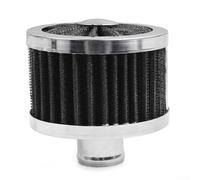 Besttoolifes Filtre à air froid de 23 mm pour voiture - Haut débit - Couvercle de valve - Mini filtre d'admission d'air de voiture - Accessoire de reniflard de carter de moteur (noir)