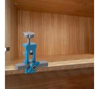 Besttoolifes Gabarit d'installation de porte d'armoire en alliage d'aluminium réglable avec pince et guide de perçage pour armoire et cadre de porte sans cadre (B)