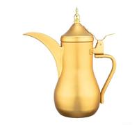 Besttoolifes Ghee Chauffe-eau rétro en aluminium Doré Camping | Bouilloire portable, bouilloire de style vintage, théière rétro en aluminium, bouilloire de camping dorée