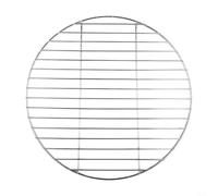 Besttoolifes Grille de barbecue ronde en acier inoxydable de 45 cm pour le camping, les pique-niques et les grillades en plein air - Plaque de cuisson de 43 cm de diamètre avec maille uniforme, polie