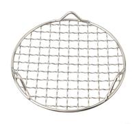 Besttoolifes Grille de refroidissement ronde en acier inoxydable pour four, cuisine, grille de cuisson à la vapeur, filet de drainage avec 3 pieds antiadhésifs (15 cm)