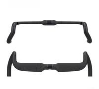 Besttoolifes Guidon T800 en fibre de carbone, collier de serrage interne de 31,8 mm, barre de chute aérodynamique large évasée pour vélo de route, gravier, noir, 440 mm (420 mm)