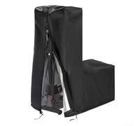 Besttoolifes Housse de machine elliptique pour équipement de cardio d'intérieur | Housse imperméable pour entraîneur de fitness | Tissu Oxford 420D | Exercice pliable (noir, 181 x 74 x 165 cm)