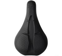 Besttoolifes Housse de selle de vélo en silicone noir - Super douce, résistante à l'eau et aux chocs - Pour sièges de vélo standard - Design ventilé antidérapant - 28 x 17 cm