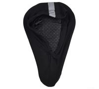 Besttoolifes Housse de selle de vélo en silicone rouge pour vélo de route et de montagne - Coussin de selle rembourré en gel 3D avec grip antidérapant - Rembourrage doux et confortable - 28 x 17 cm