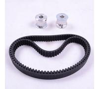 Besttoolifes HTD5M-395 Courroie de rechange de 15 mm de largeur pour kit de conversion de skateboard électrique, courroie d'entraînement en caoutchouc compatible avec HTD5M-395-15 et HTD5M-435-5