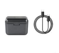Besttoolifes Hub de charge rapide avec écran LED, boîtier de charge sans fil pour Insta 360 X5, double batterie portable de type C PD station de charge (noir)