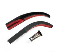 Besttoolifes Inverseur de pluie pour Wrangler JK 2007-2017, extension de gouttière de toit de voiture sans perçage, côté ABS noir pour protection contre la pluie