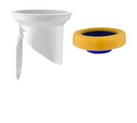 Besttoolifes Joint de bride de toilette à fermeture automatique anti-odeur avec clapet anti-retour pour salle de bain accroupissement toilettes sorties 90-110 mm blanc bleu jaune