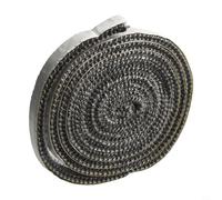 Besttoolifes Joint de porte plat en fibre de verre pour poêle à granulés, 15 mm, 20 mm, 25 mm de large, kit de corde de feu pour poêle à bois, poêle à bois, four, chaudière (6 mm x 15 mm x 2 m)