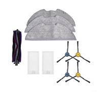 Besttoolifes Kit brosse latérale principale, filtre et serpillère pour Eureka NERE10s E10S, compatible avec M9 et pour Obode A8 - Pièces de rechange avec 1 bras principal (A)