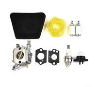 Besttoolifes Kit carburateur et filtre à air avec filtres à carburant, joints de tuyau et bougie d'allumage pour tronçonneuse Partner 351/352/370/371/390/391/401/420/422 également compatible avec