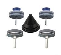 Besttoolifes Kit d'affûtage de lames de tondeuse à gazon Design double couche pour un affûtage efficace Compatible avec les tondeuses poussées et autoportées Comprend des pierres à aiguiser et un