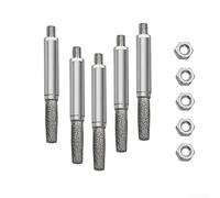 Besttoolifes Kit d'affûtage de tronçonneuse 5 pièces tête cylindrique de meulage pour meuleuse électrique, limes émeri de 4 mm, 5 mm, 6 mm, accessoires pour outils électriques (5 pièces de 6 mm)