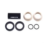 Besttoolifes Kit de bagues d'amortisseur arrière de vélo en alliage d'aluminium avec coussinet en caoutchouc compatible avec les amortisseurs Fox et RockShox 22-68 mm pour réparation de suspension de