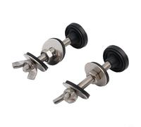 Besttoolifes Kit de boulon de réservoir de toilette en acier inoxydable M6 65 mm avec rondelle fendue, pour une installation facile du siège de toilette matériel de fixation pour salle de bain