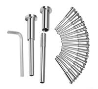 Besttoolifes Kit de garde-corps invisible en acier inoxydable, matériau T316 pour résistance, lot de 20 avec clé hexagonale, compatible avec poteaux en bois et métal de 2 x 2